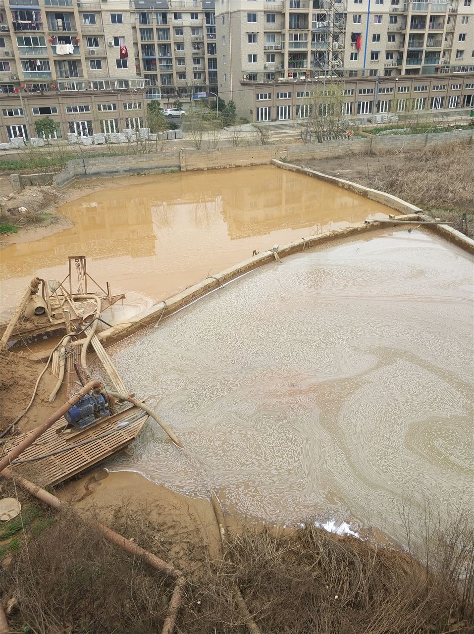 三家镇沉淀池淤泥清理-厂区废水池淤泥清淤